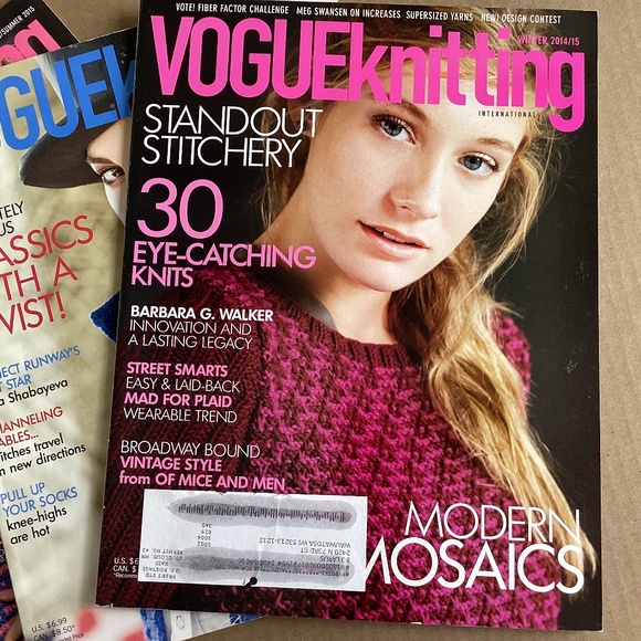 VOGUE Knitting International Magazines Lot of 3 Winter ‘14 Fall ‘10 Summer ‘15 - Picture 1 of 16